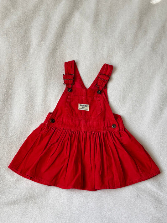 Baby Gap Red Overalls Romper